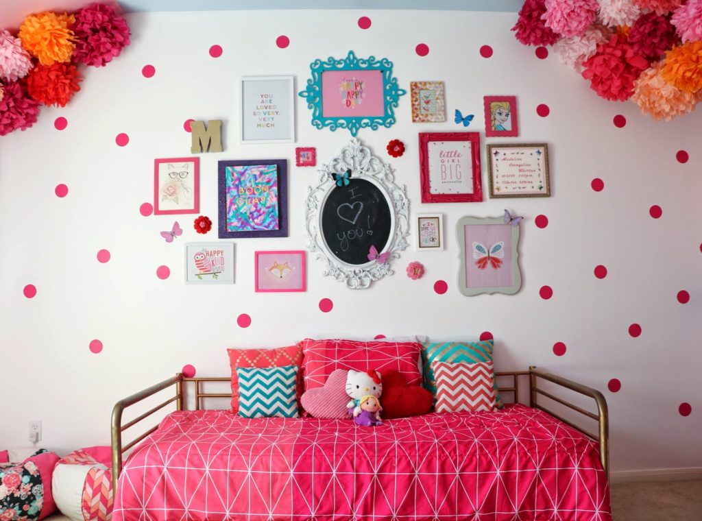 Gallery Wall Wednesday Madeline S Pink Polka Dot Room A