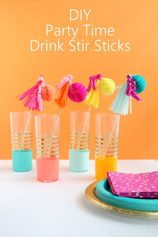 Make Your Own Drink Stir Sticks - Celebrations at Home