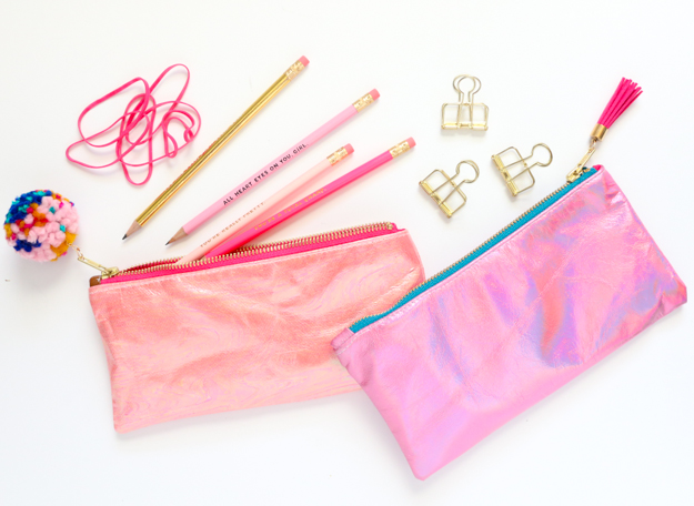 Sew It A Diy Holographic Pencil Case A Kailo Chic Life