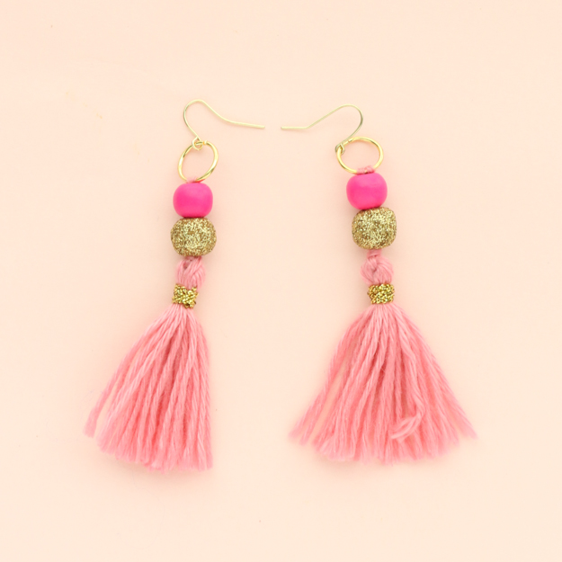 How To Make Tiny Tassel Earrings - Running With Sisters