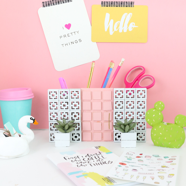 DIY It - A Palm Springs Inspired Desk Organizer - A Kailo Chic Life