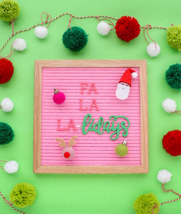 The easiest way to make a felt letterboard