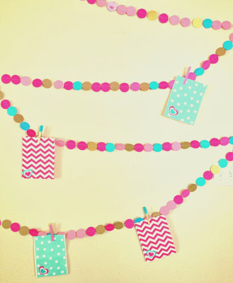 Pink, Gold, And Blue Circle Banner Diy - A Kailo Chic Life