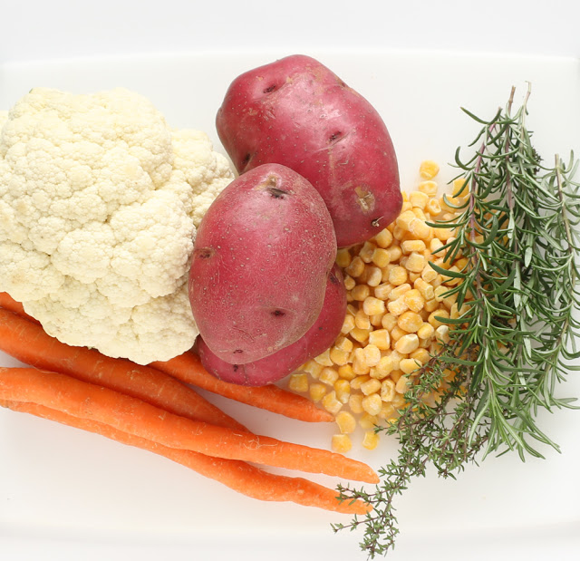 Cauliflower, Potato, and Corn Soup - Warm Winter Soup Recipe