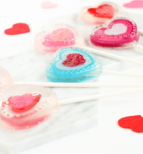 DIY Conversation Heart Soap Pops for Valentine's Day