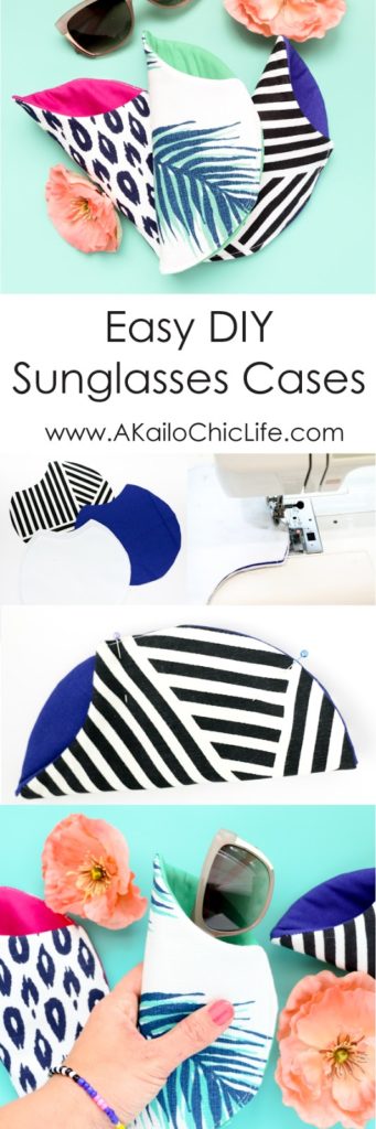 Learn how to make these simple sunglasses cases for Mother's Day or any time really. Great begining sewing project.