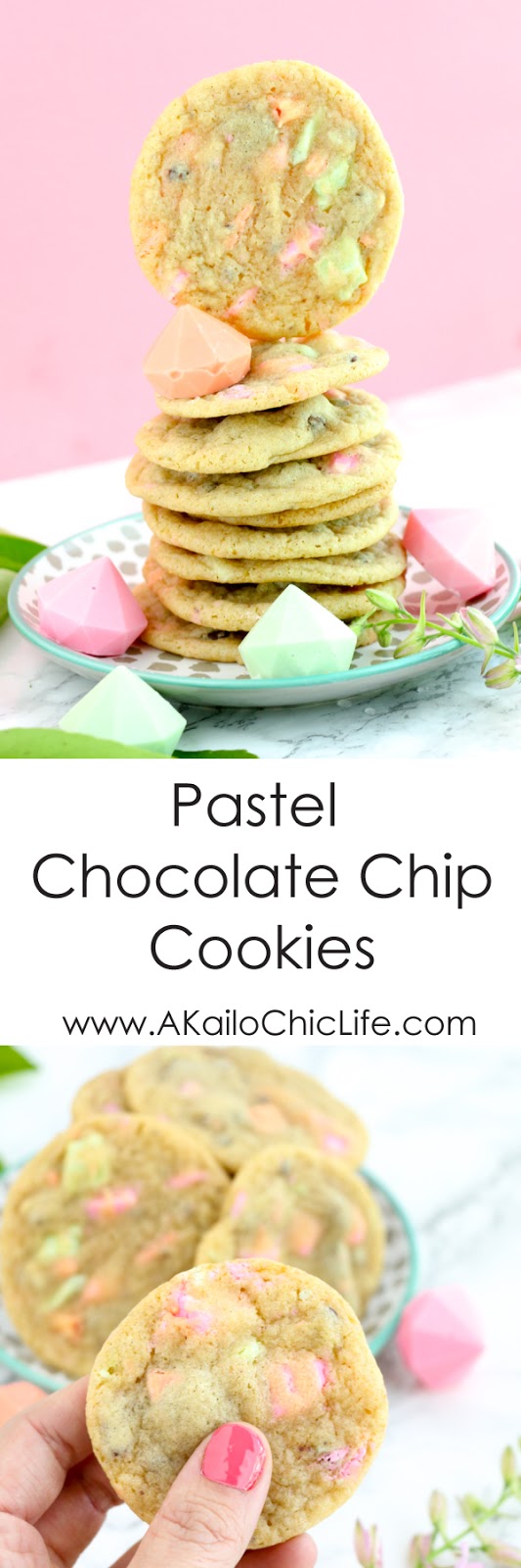 Bake It - Pastel Chocolate Chip Cookies - A Kailo Chic Life