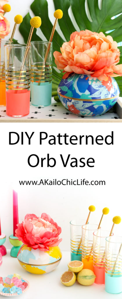 Oh Joy for Target Insipred Orb Cake Plate and Faux Flower Vase - How to easily expand your collection of Home Decor and party pieces with the new Oh Joy line - Easy and quick DIY ideas