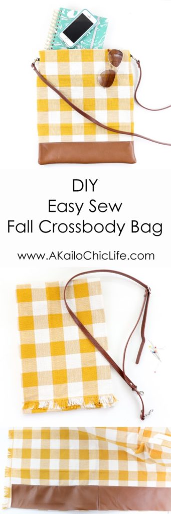 Easy Sewing project for beginners - How to Sew a tote bag - Crossbody bag - Craft - DIY - Gift idea - Fall fashion - DIY Sewing tutorial - how to sew a bag