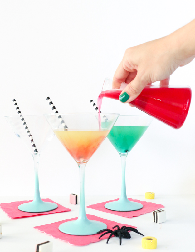 DIY Mad Scientist Laboratory Cocktails for Halloween party - Grown up Halloween - concoctions - Lab party - Cocktail recipe