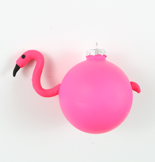 DIY Pool Float Christmas Ornaments - Flamingo and Swan Christmas Ornament craft idea