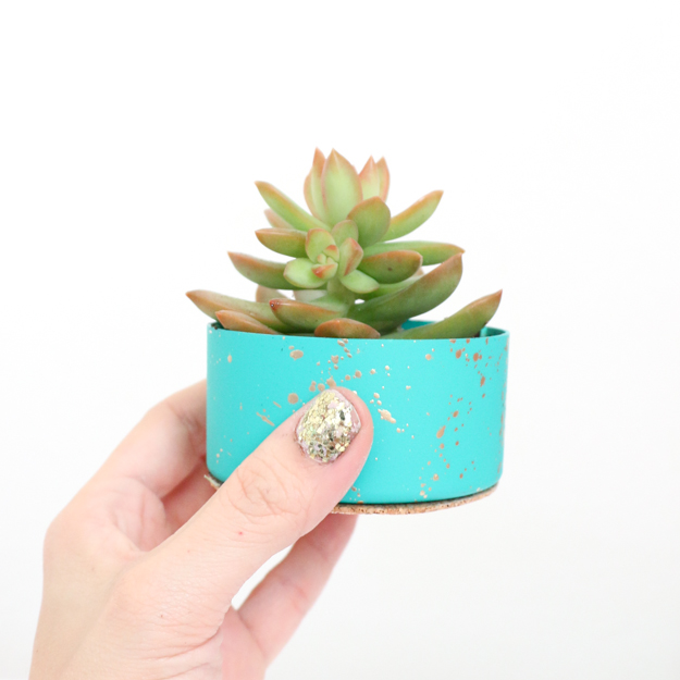 Gold Splatter Succulent Planters - DIY Gift ideas - gift idea homemade - Target