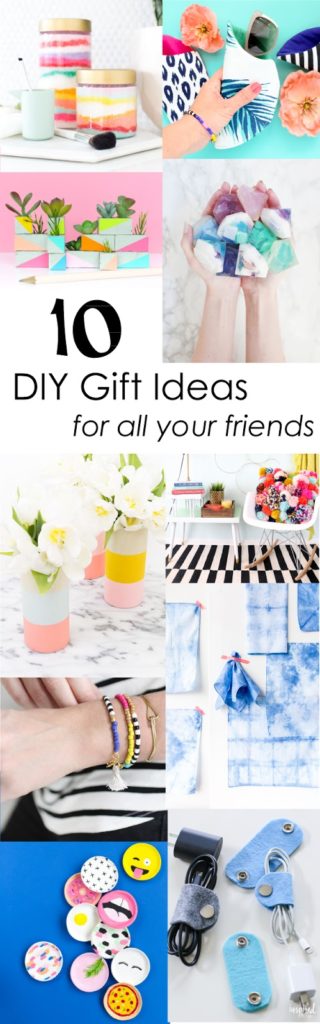 10 DIY Gift Ideas to make for all your friends and family - Easy crafts - Quick crafts - DIY gift guide - Colorful and fun DIY ideas for the holidays