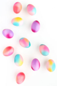 DIY Gradient Easter Eggs