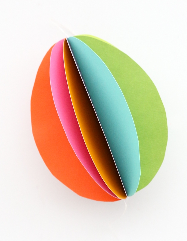 DIY Rainbow Egg Paper Garland