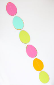 DIY Rainbow Egg Paper Garland - A Kailo Chic Life