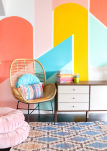 DIY Painted Geometric Wall - A Kailo Chic Life