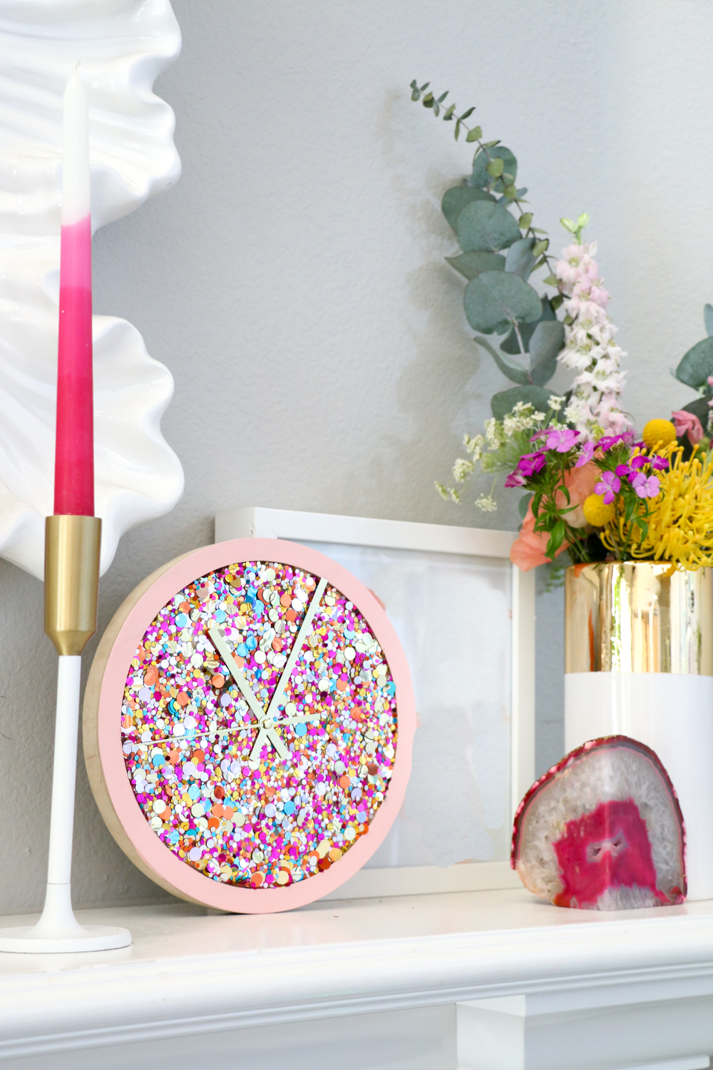 DIY Confetti Clock
