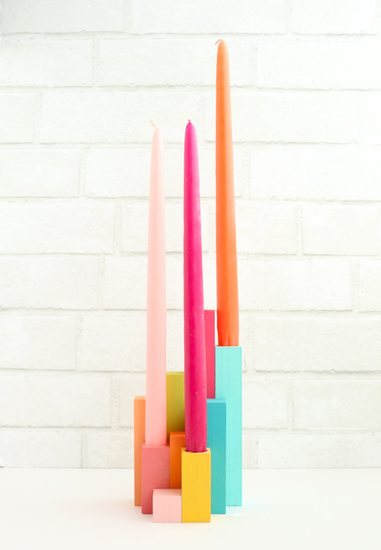 DIY Geometric Puzzle Candle Holder A Kailo Chic Life