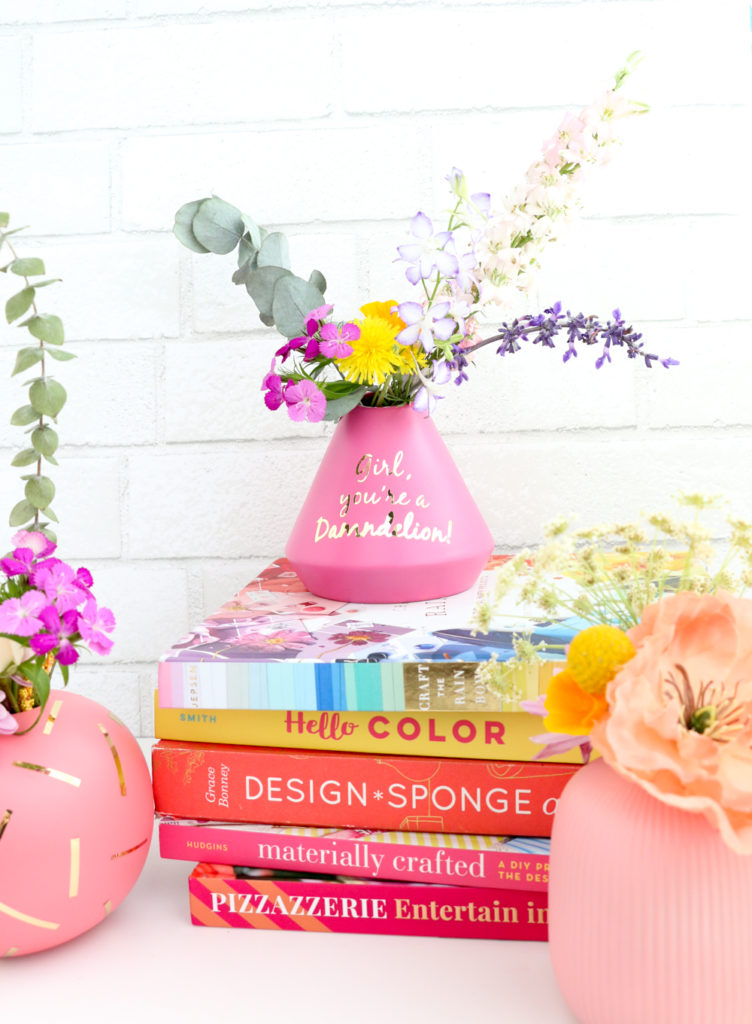 DIY Gold Accented Flower Vases A Kailo Chic Life