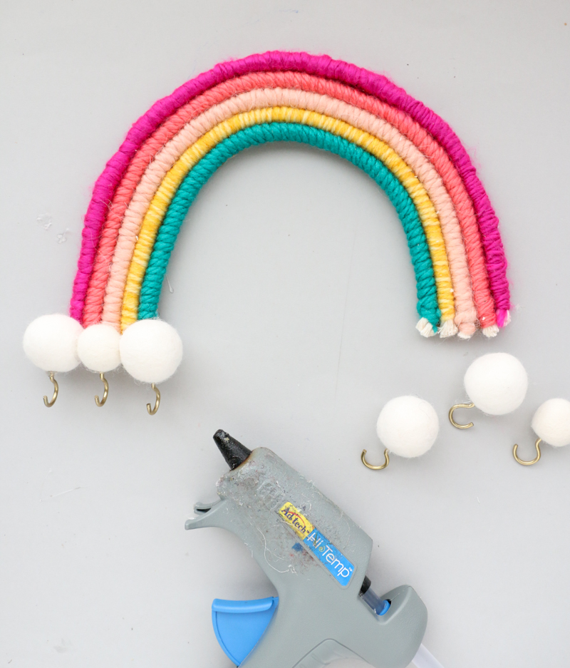 DIY Rainbow Wall Hooks