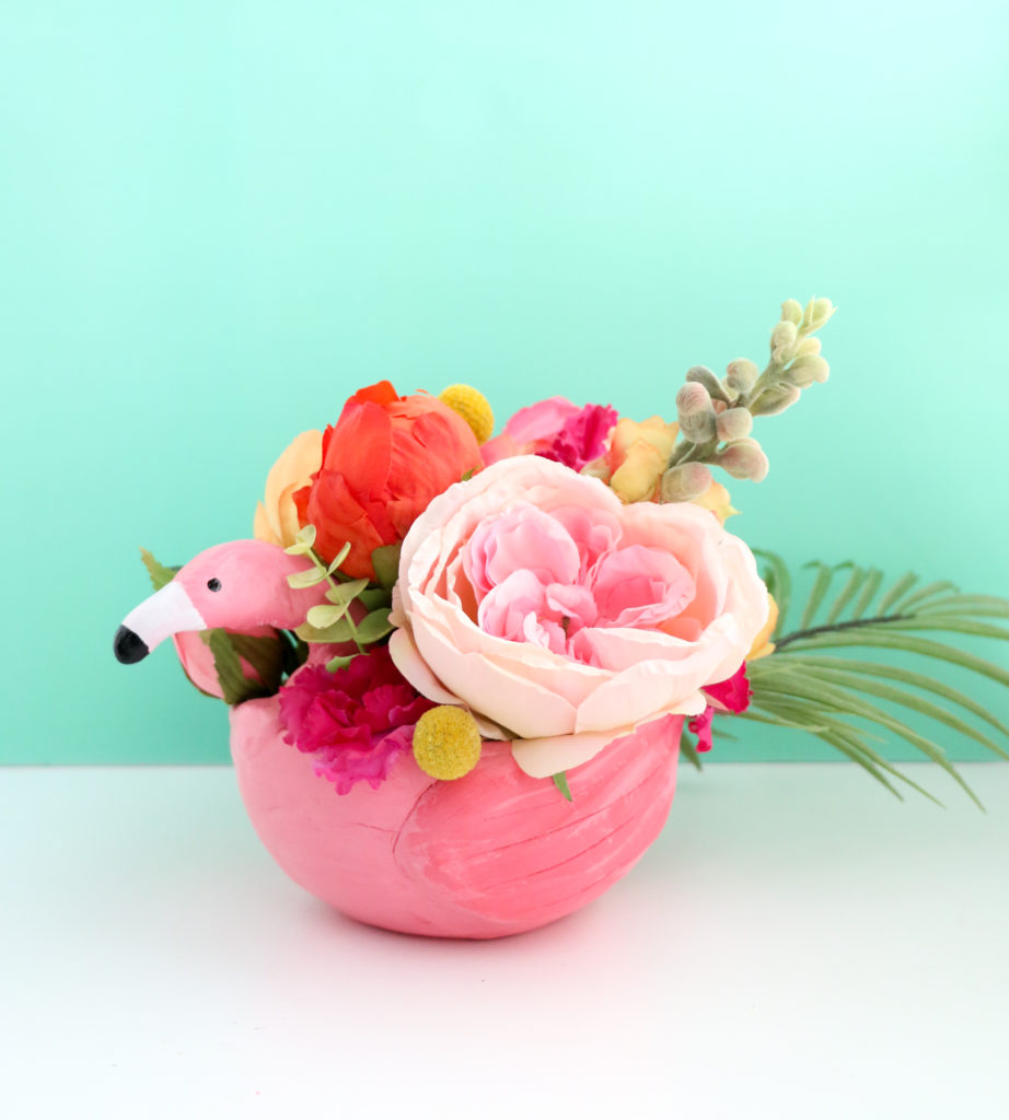 Tropical Clay Flamingos, Palm Leaves, and Vases Oh My!