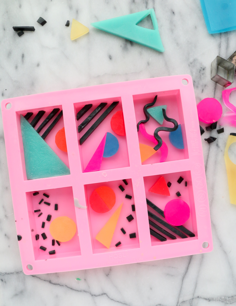 How to Make 80's Inspired Soap Bars