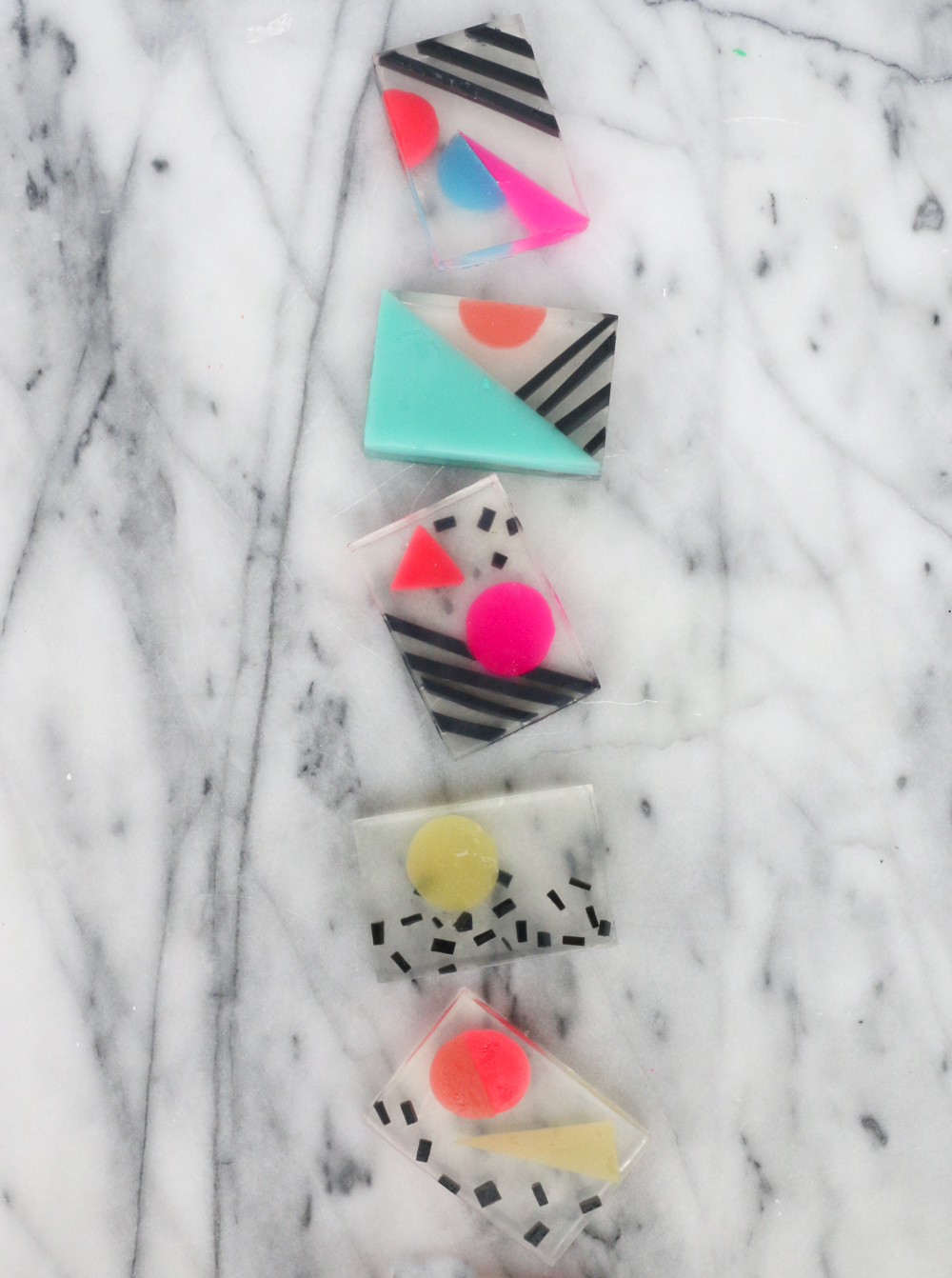How to Make 80's Inspired Soap Bars-6