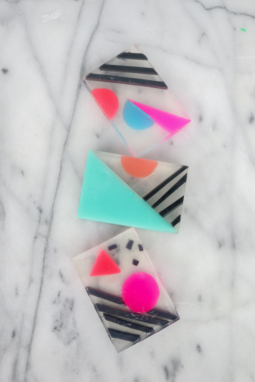 How to Make 80's Inspired Soap Bars