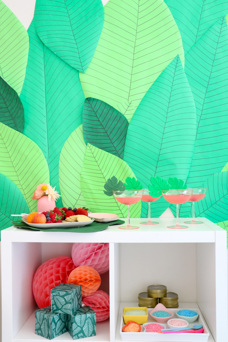 DIY Tropical Spa Birthday Party