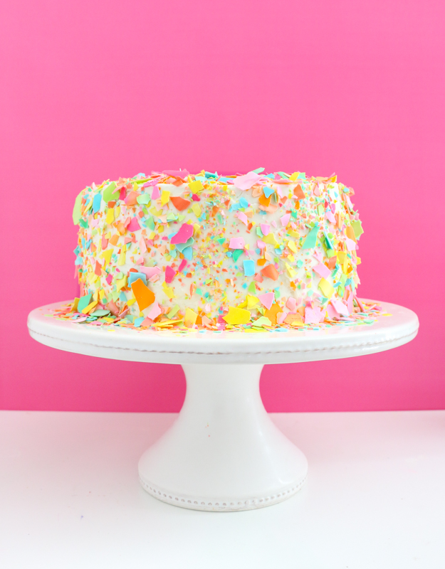  DIY Confetti Cake with Homemade Sprinkles