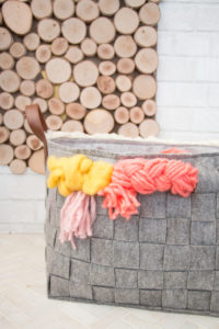 Fall Mantel and DIY Woven Storage Basket