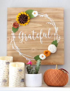 Fall Mantel and DIY Woven Storage Basket
