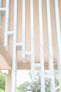 DIY Ombre Magnolia Leaf Wedding Backdrop