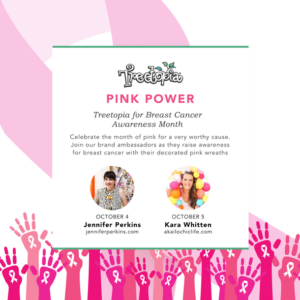 DIY Mod Breast Cancer Awareness Wreath