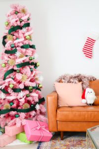 A Very Pink and Green Christmas Tree