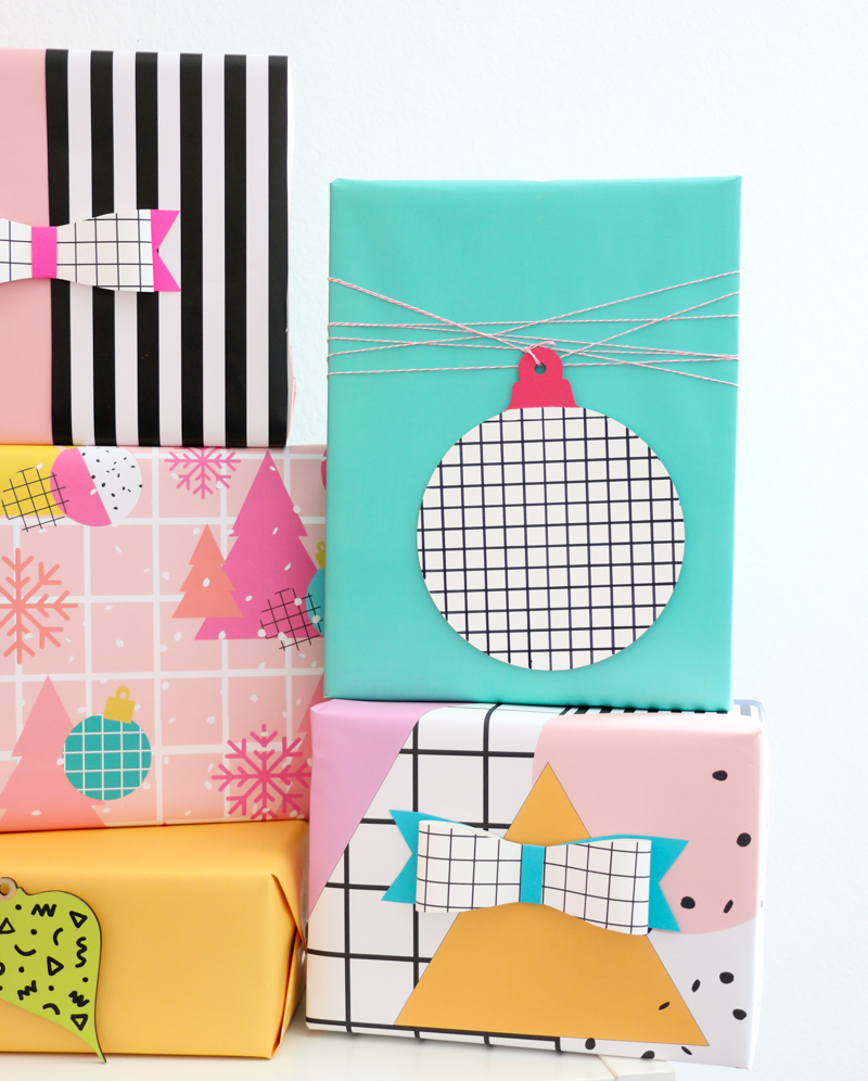 DIY 80's Inspired Gift Wrapping Ideas