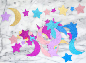 DIY Glittery Galaxy Christmas Tree and Garland