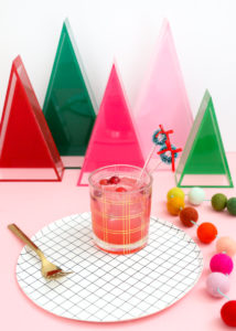 DIY Mini Wreath Drink Stirrers