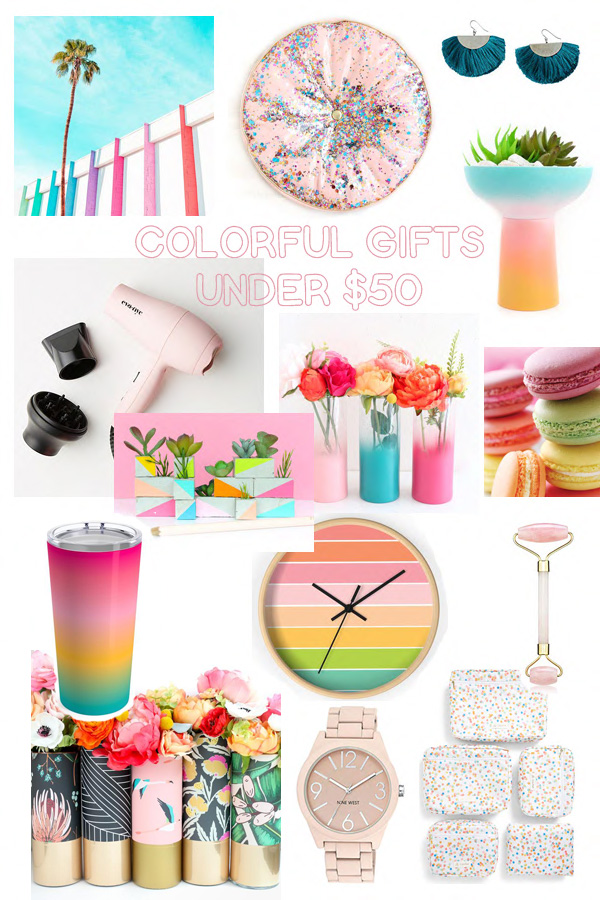 colorful gifts under 50