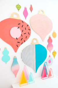 DIY Large Modern Ornament Gallery Wall