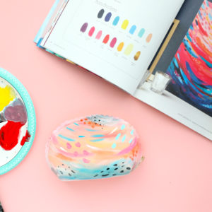 DIY Abstract Art Pencil Case