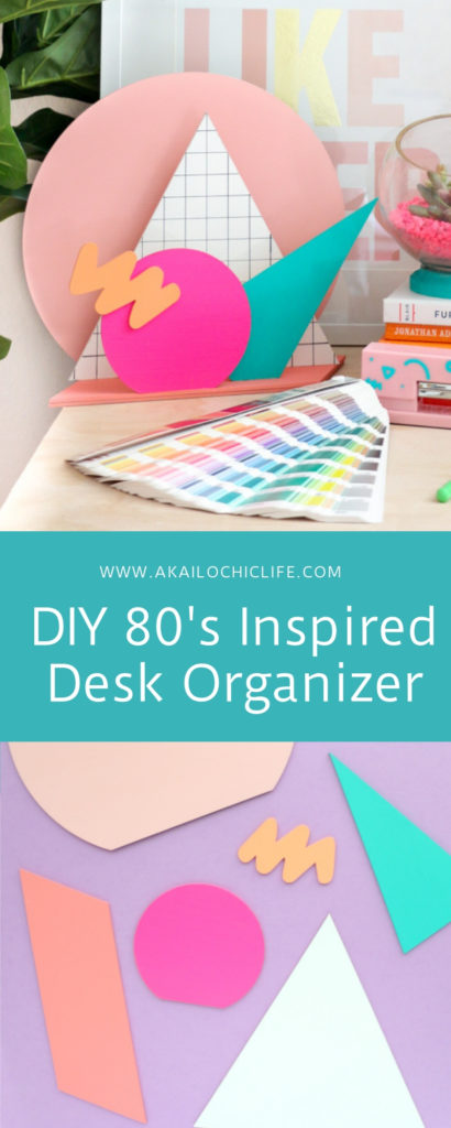 DIY 80's Inspired Desk Organizer