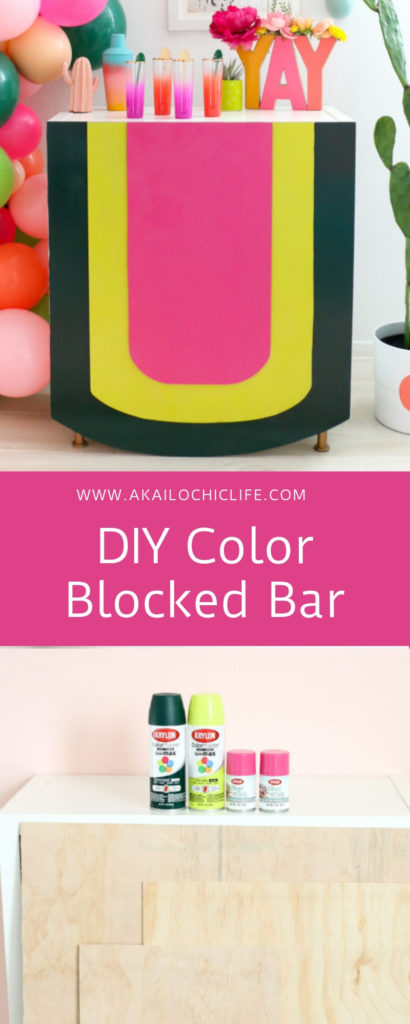 DIY Color Blocked Bar