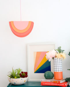 DIY Half Circle Pendant Light