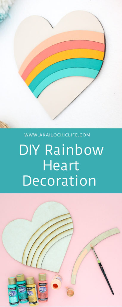 DIY Rainbow Heart Decoration with the Glowforge