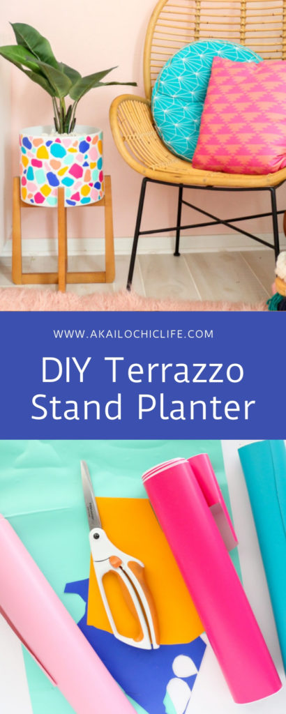 DIY Terrazzo Stand Planter