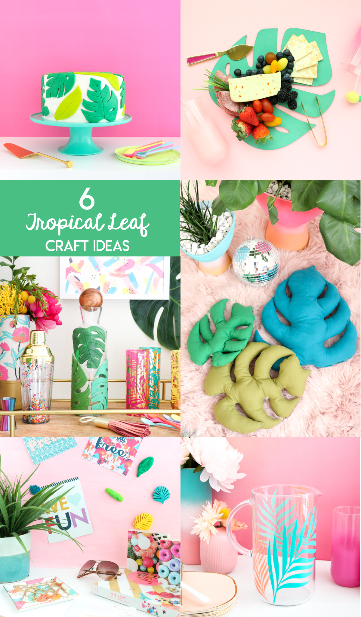 6 tropical leaf craft ideas