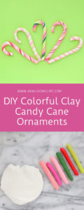 DIY Colorful Clay Candy Cane Ornaments - A Kailo Chic Life