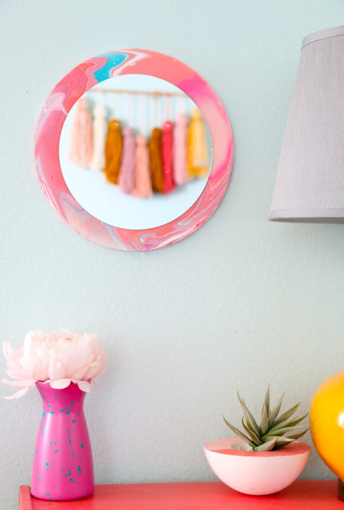 How to Make a Marbled Framed Mirror